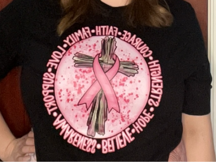 Pink Ribbon Cross (Plus)